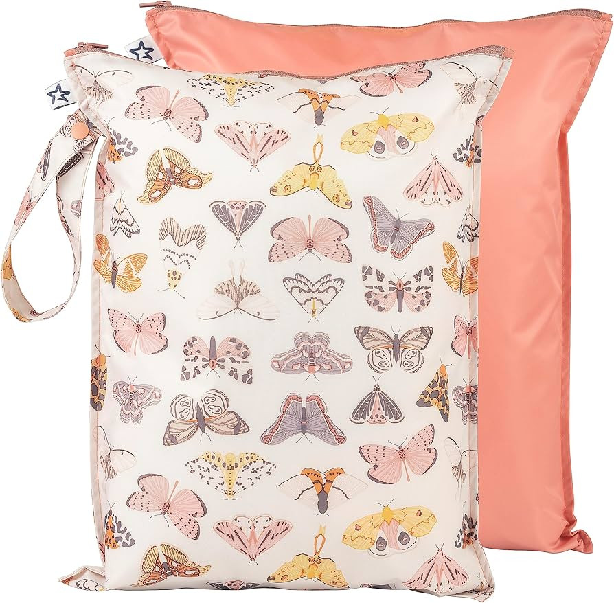 Tiny Twinkle MESS-proof Waterproof Wet Dry Bag | 2 Pack Reusable for Swimsuits, Gym & Baby Clothe... | Amazon (US)