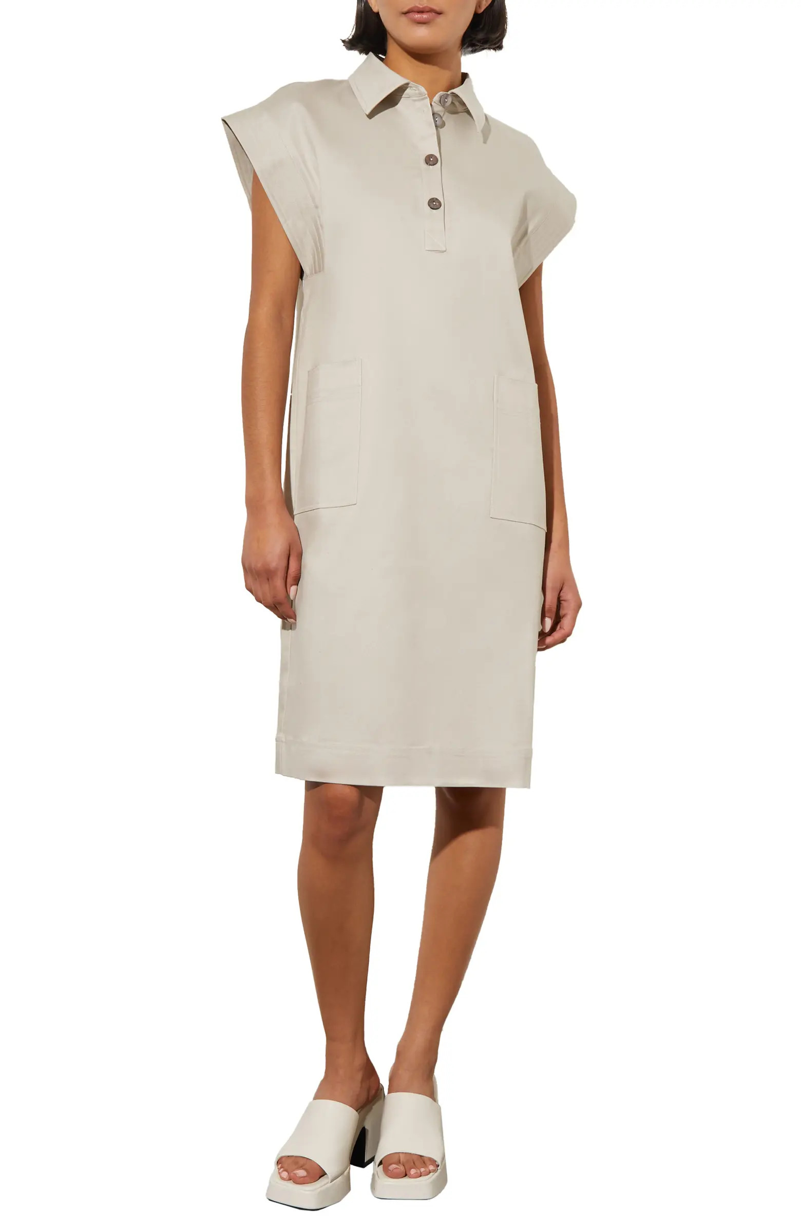 Cap Sleeve Shirtdress | Nordstrom