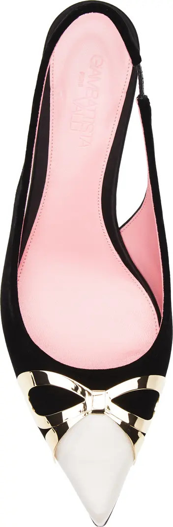 Giambattista Valli Bow Kitten Heel Slingback Pump (Women) | Nordstrom | Nordstrom