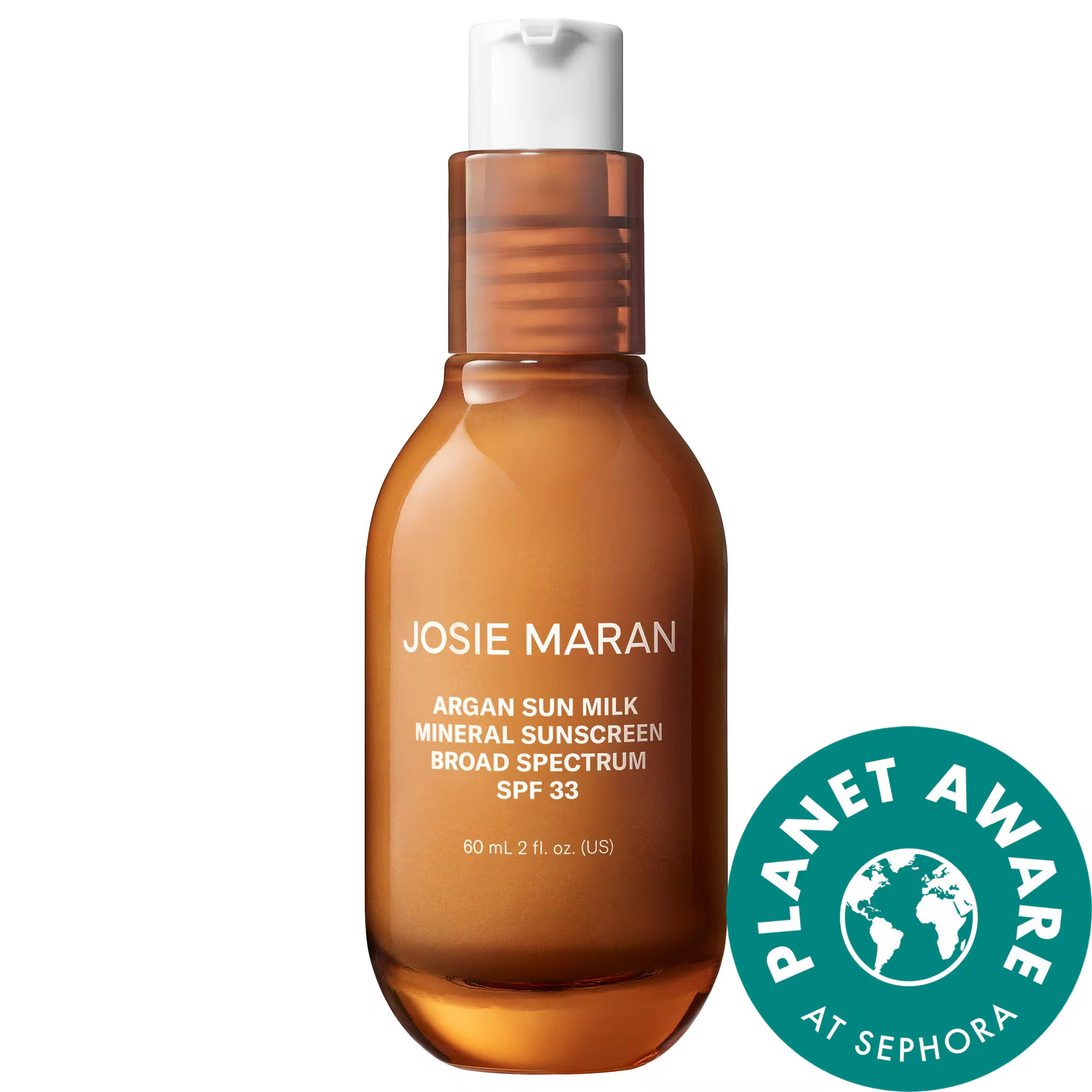 Josie Maran Argan Sun Milk Mineral Sunscreen Broad Spectrum SPF 33 Moisturizer 1.7 oz / 50 ml | Sephora (US)