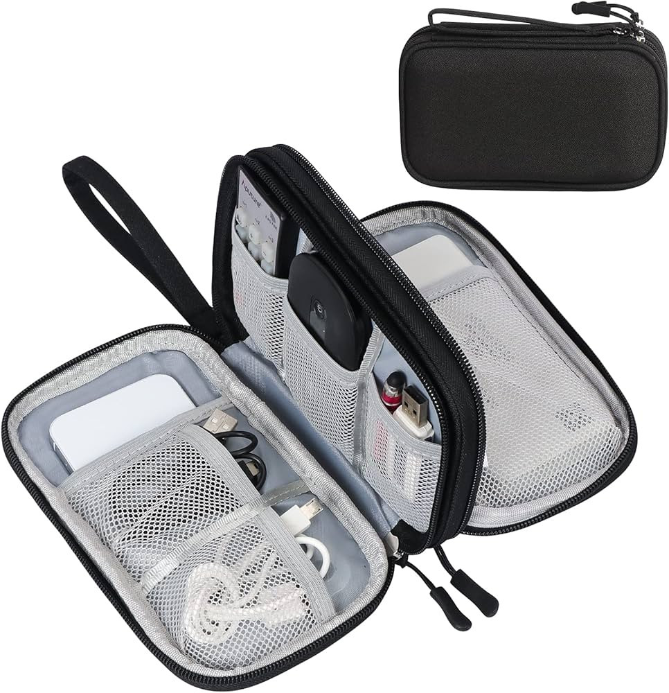 FYY Electronic Organizer, Travel Cable Organizer Bag Pouch Electronic Accessories Carry Case Port... | Amazon (US)