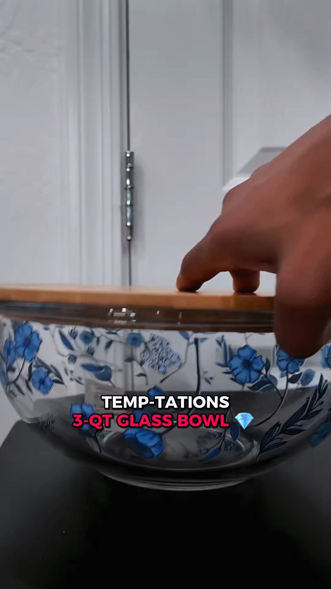 Serving bowl with bamboo lid. Glass storage bowl, hosting kitchen essentials, food prep must-have! @QVC 

#LTKfoodie #LTKSaleAlert #LTKMothersDay