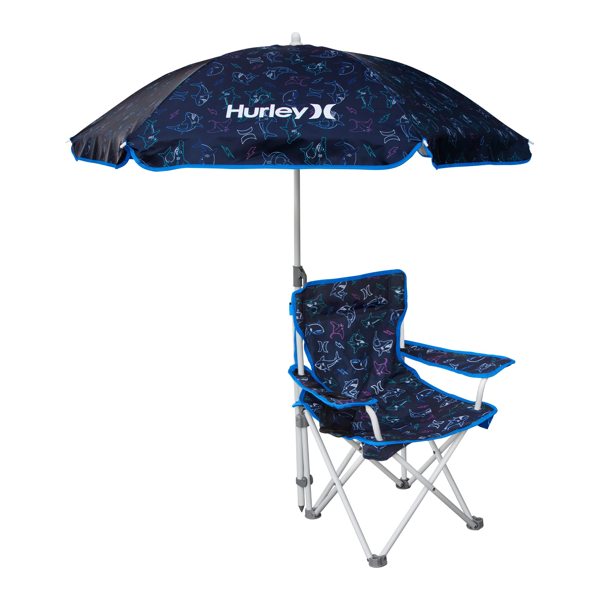 Hurley Kids Quad Chair with Umbrella, One Size, Navy Shark | Amazon (US)