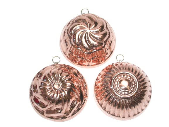 Set 3 pcs Pure Copper Geometric Home Decorations - 14 x 14 cm - Mold for Chocolate, Pudding, Othe... | Amazon (US)