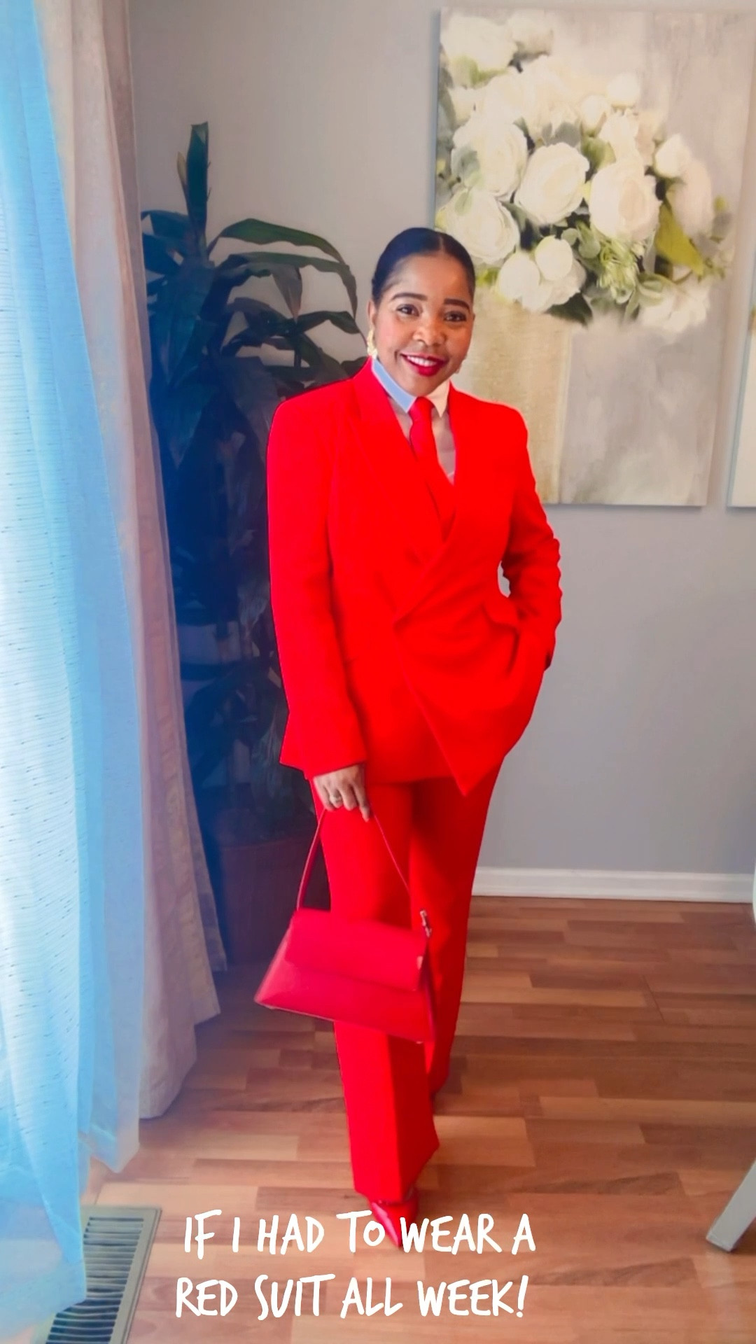 If I had to wear a red suit all week!
Styling vs wearing 

#LTKSeasonal #LTKStyleTip #LTKPetite