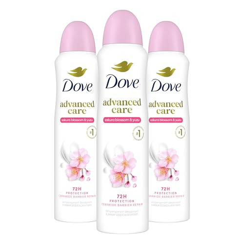 Dove Advanced Care Antiperspirant Spray Sakura Blossom & Yuzu 3.8oz 3PK | 72 hour sweat and odor protection. Sakura Blossom & Yuzu Scent | Amazon (US)