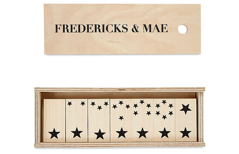 Baltic Birch Domino Set, Stars | One Kings Lane