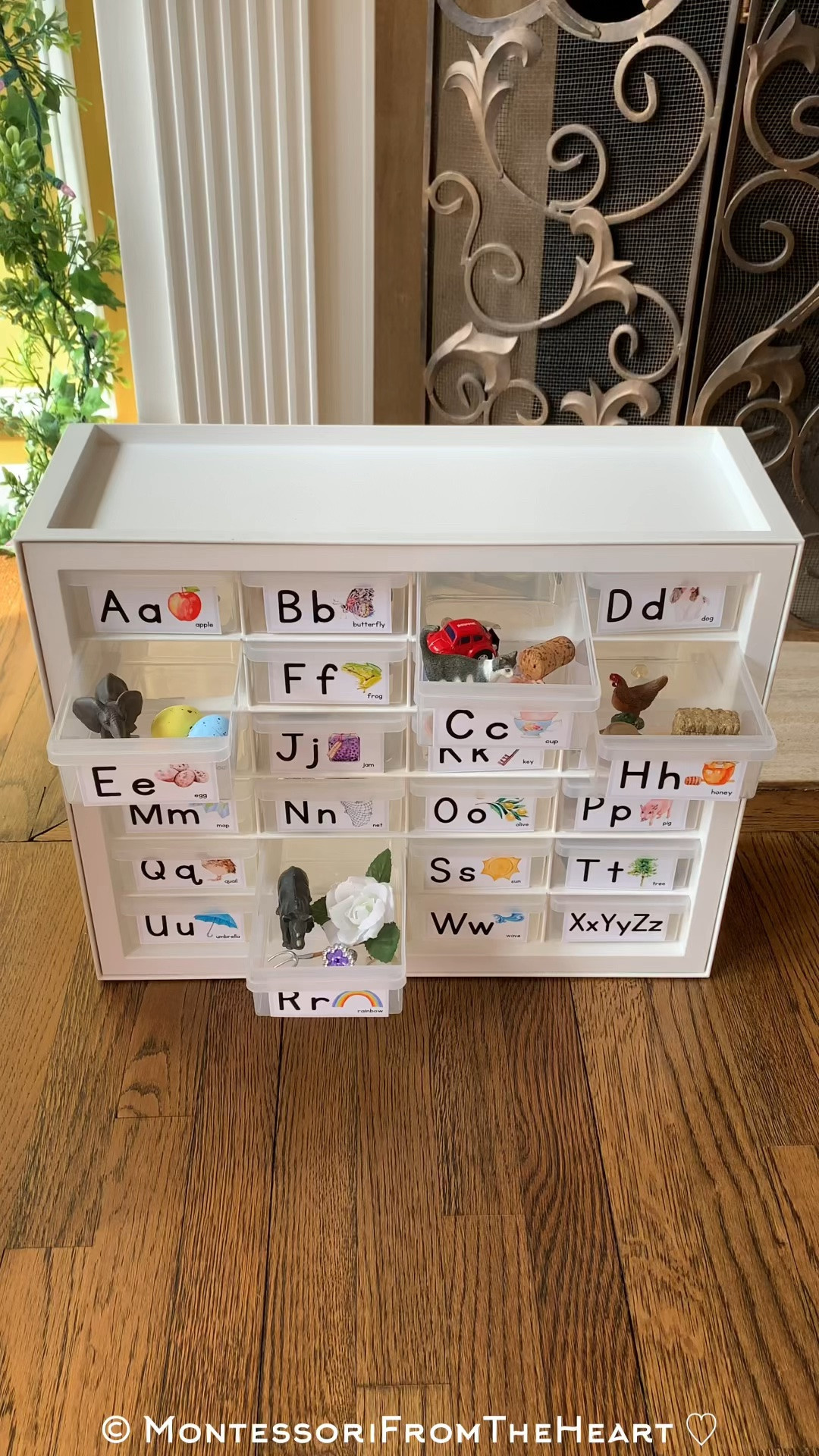 DIY Montessori Language Cabinet |    perfect for a homeschooling mom who wants her language objects, organized! FREE Labels on my blog - Google “ Montessori from the heart language cabinet”

#LTKKids #LTKmomlife #LTKHome