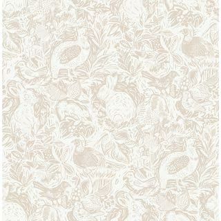 Cream Terrene Peel and Stick Wallpaper | The Home Depot