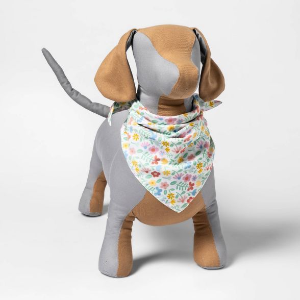 Floral Print Tie Dog Bandana - D Suede - Boots & Barkley™ | Target