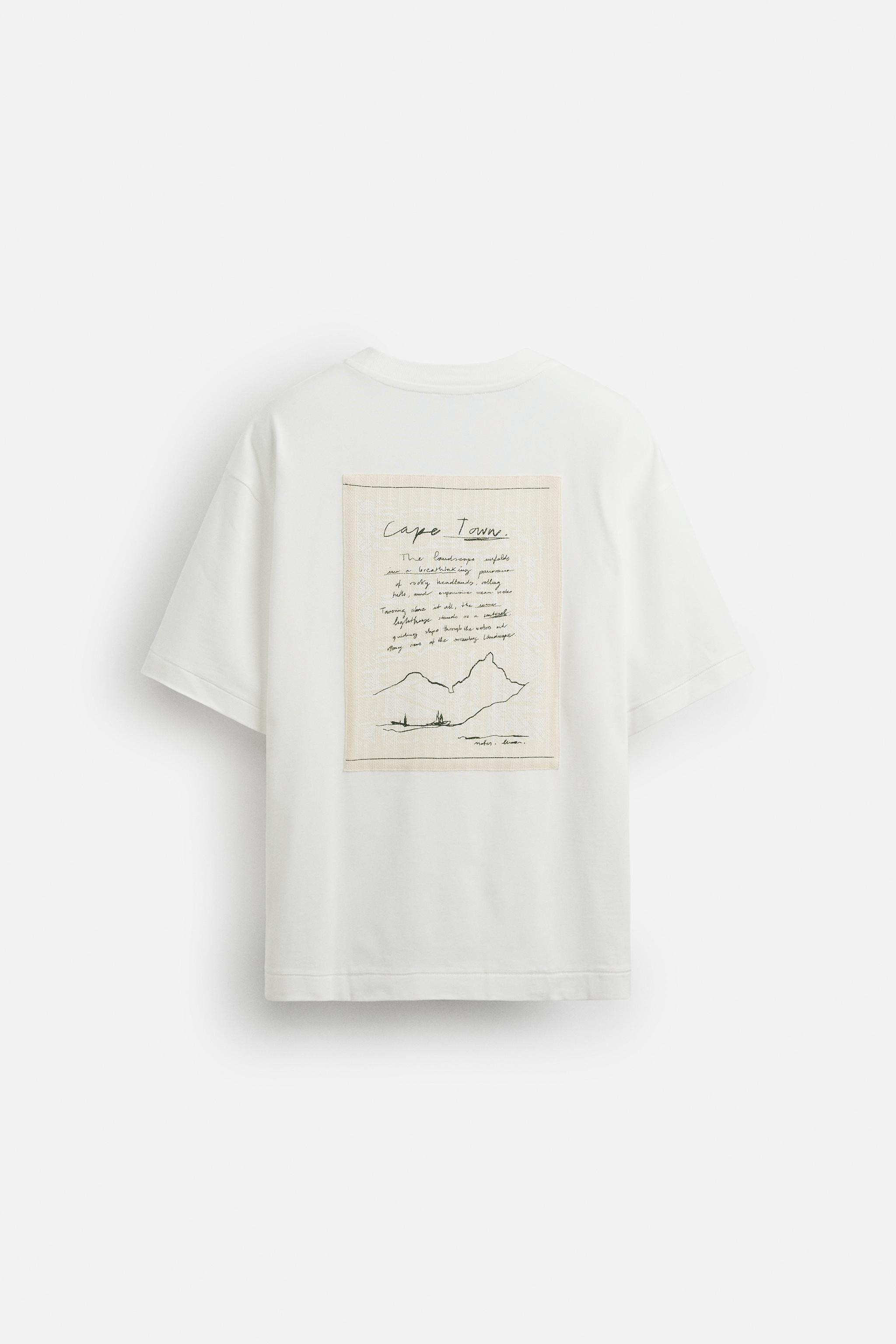 T-SHIRT WITH PRINTED PATCH | Zara UK