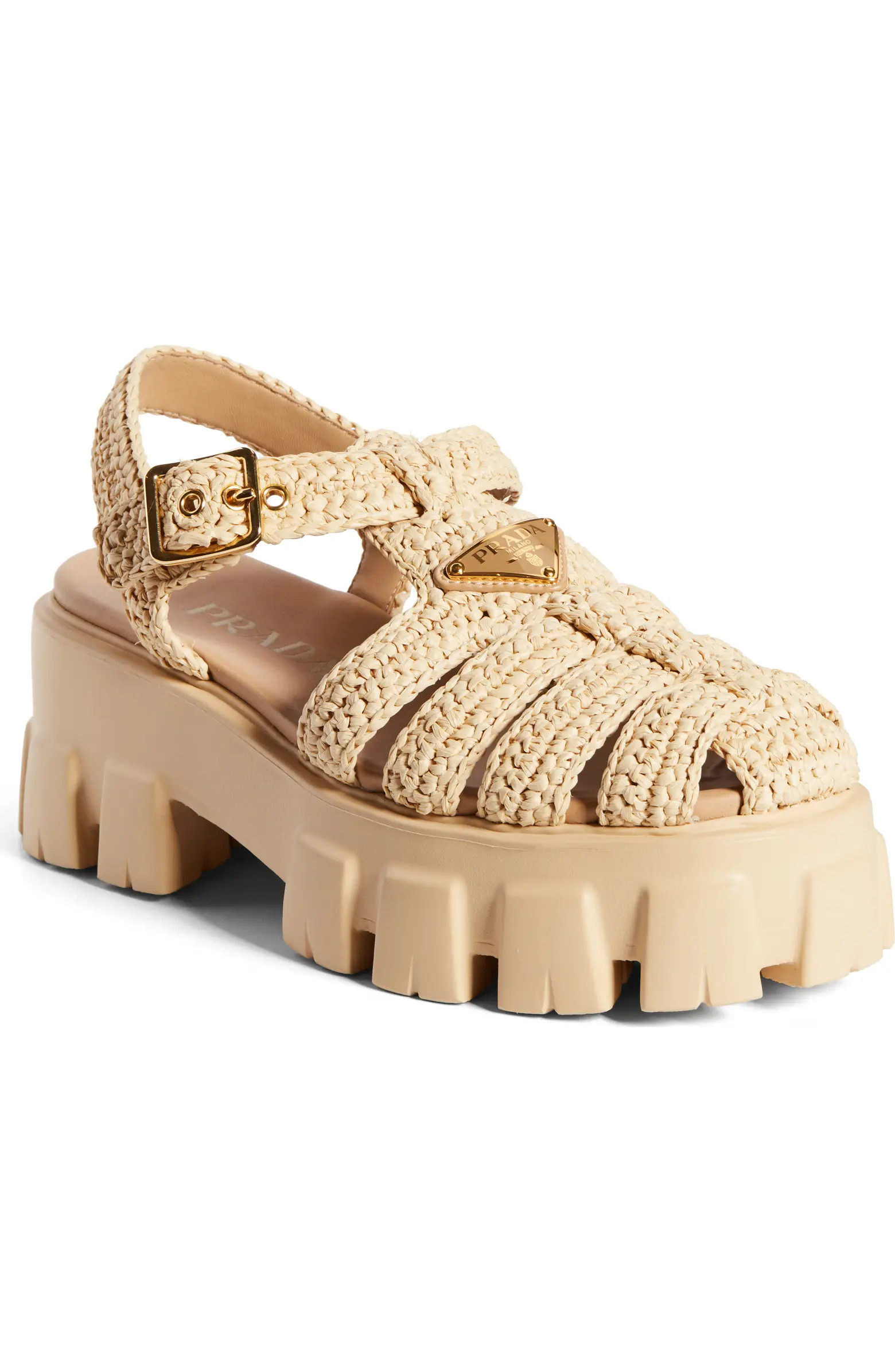 Prada Monolith Lug Sole Fisherman Sandal (Women) | Nordstrom | Nordstrom