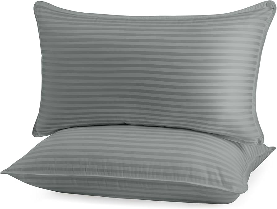 Utopia Bedding Bed Pillows for Sleeping Standard Size (Light Grey), Set of 2, Cooling Hotel Quali... | Amazon (US)
