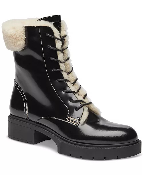 Women's Leighton Signature Shearling Booties | Macy's