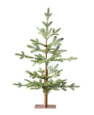 3 ft Alpine Balsam Fir Pre-Lit Tabletop Tree | Macy's