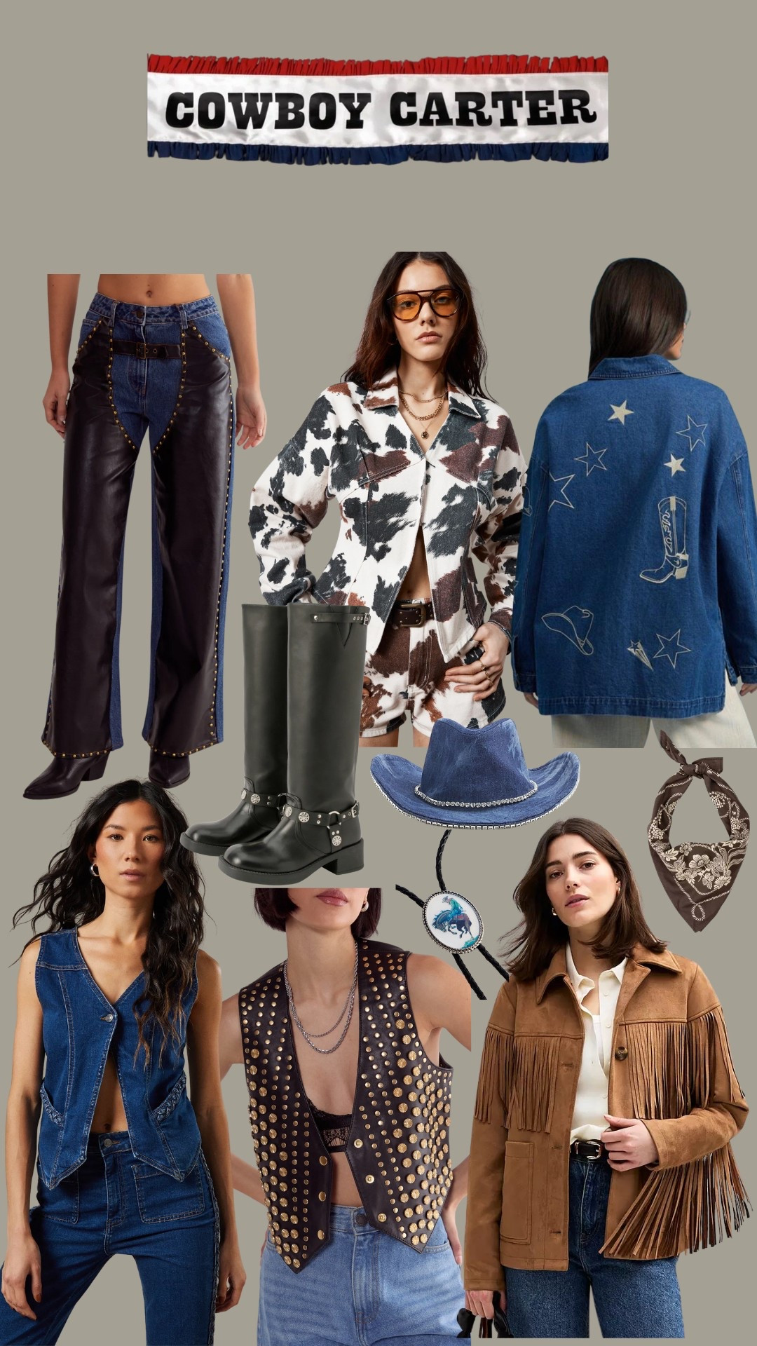 Cowboy carter tour outfit inspo 