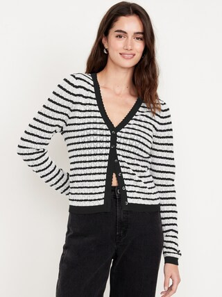 SoSoft Lite Pointelle Cardigan | Old Navy (CA)
