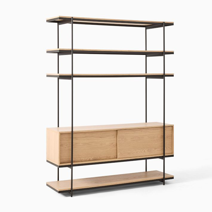 Pierce Wide Shelf Unit (60") | West Elm (US)