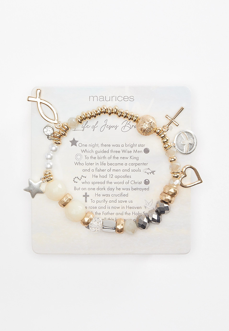 Easter Story Gold Stretch Bracelet | Maurices