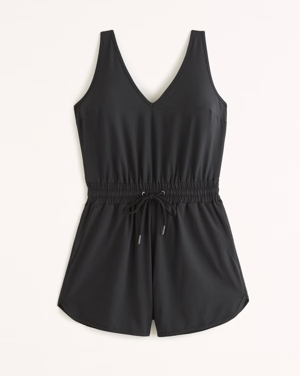 Traveler V-Neck Romper | Abercrombie & Fitch (US)