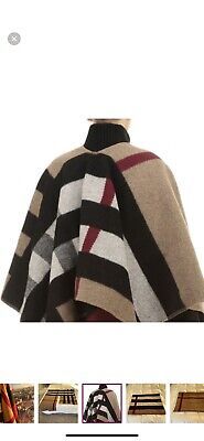Burberry Prorsum Mega Check Wool Cashmere Cape Poncho wool cashmere  | eBay | eBay US