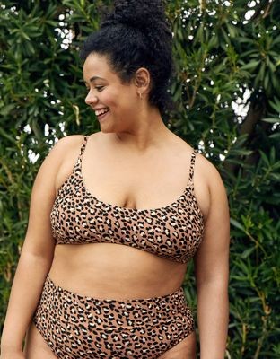 Aerie Leopard Scoop Bikini Top | American Eagle Outfitters (US & CA)