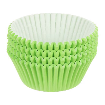 Unique Bargains Greaseproof Cupcake Liners Muffins Paper Baking Cups 2.8 Inch Light Green 100 Pcs | Target