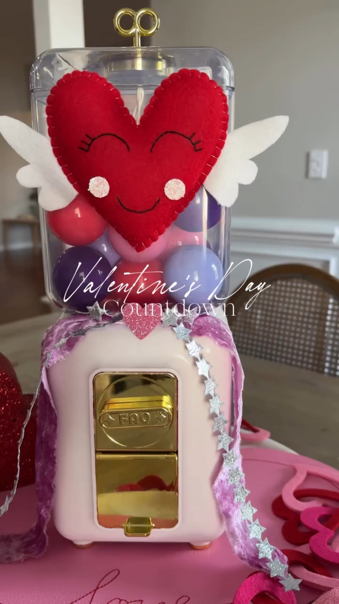 🩷 Countdown to Valentine’s Day! 🩷
I gave this toy vending machine a little glow up a few months ago, and use it with my boys to countdown to Halloween and Christmas! It was such a hit that I wanted to reuse it to countdown to Valentine’s Day! I filled the balls with family activities, and little treats and toys! 
🎨 And because I’m *EXTRA* I spray painted some of the balls so that I could only include Valentine colors 🙃

SHARE and SAVE to do this with your little ones!

#LTKKids #LTKValentine #LTKmomlife