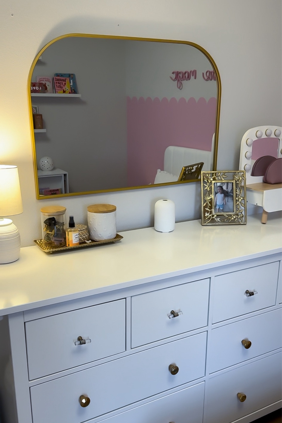 Mirror for my toddlers dresser! 

#LTKSeasonal #LTKhome #LTKfindsunder100
