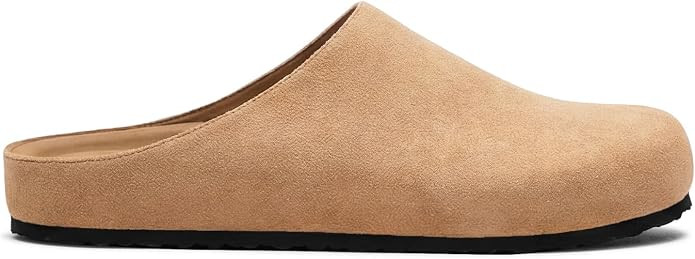 Coutgo Womens Suede Leather Clogs Comfortable Closed Toe Slip-On Mules | Potato Shoes,Comfort,Foo... | Amazon (US)