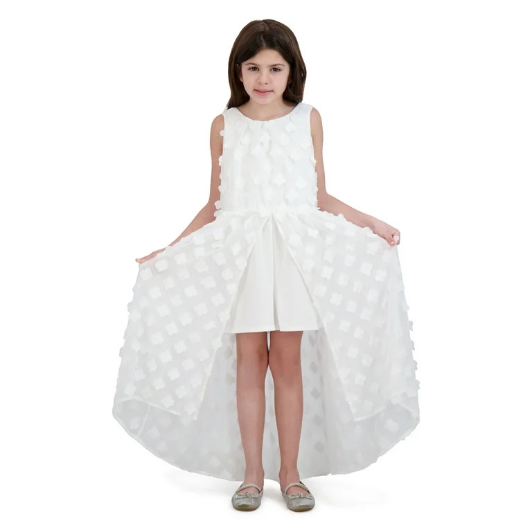 Kensie Girl Chiffon Sleeveless Walk Thur Dress, Sizes 4-16 | Walmart (US)