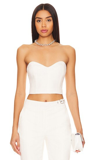 Theresa Corset Top in Ivory | Revolve Clothing (Global)