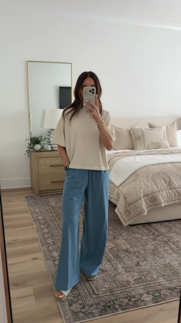 Trending! This look is effortless and chic. The soft cream tee paired with flowy blue pants makes a casual outfit feel elevated, perfect for everyday wear or running errands in style.

casual chic, flowy pants, cream tee, effortless outfit, elevated basics, weekend outfit ideas, everyday style, minimalist style, comfortable fashion, annabrstyle

#LTKootd #LTKTravel #LTKSeasonal