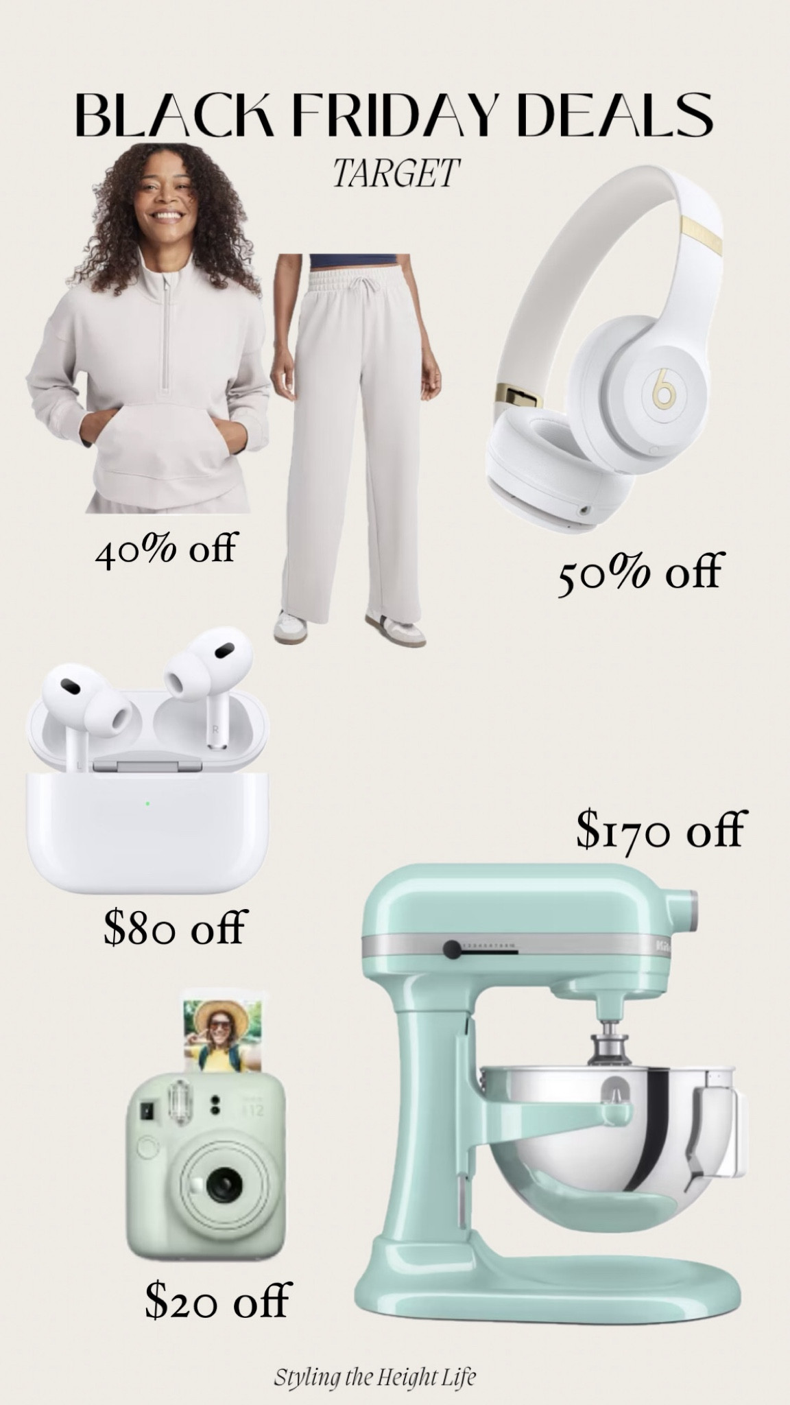 Target Black Friday deals Christmas gifts Gift guide Gifts for her Spanx dupe Beats headphones AirPods Kitchenaid mixer Fujifilm Instax

#LTKCyberWeek #LTKSaleAlert #LTKGiftGuide