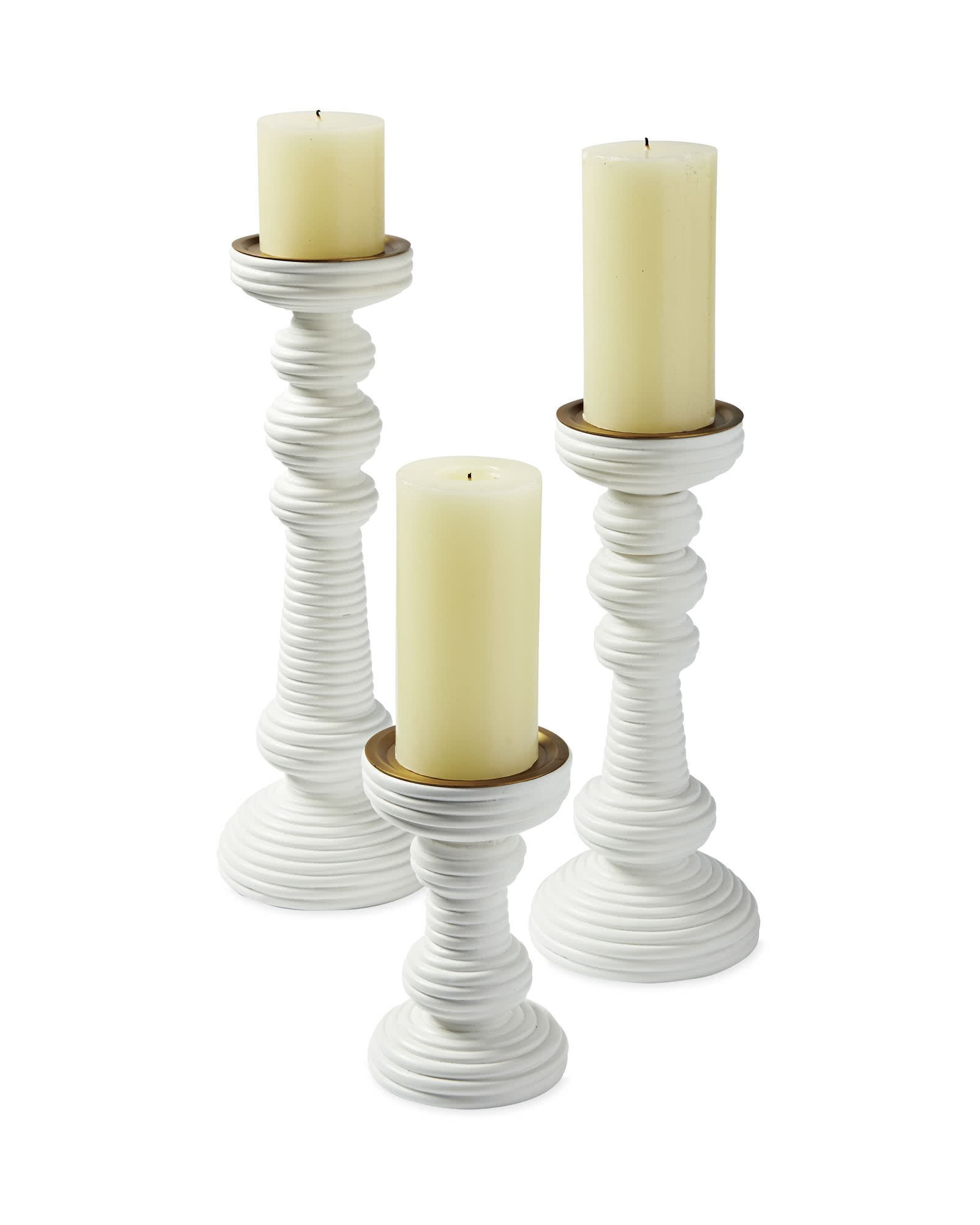 Carmel Rattan Candlestick | Serena and Lily