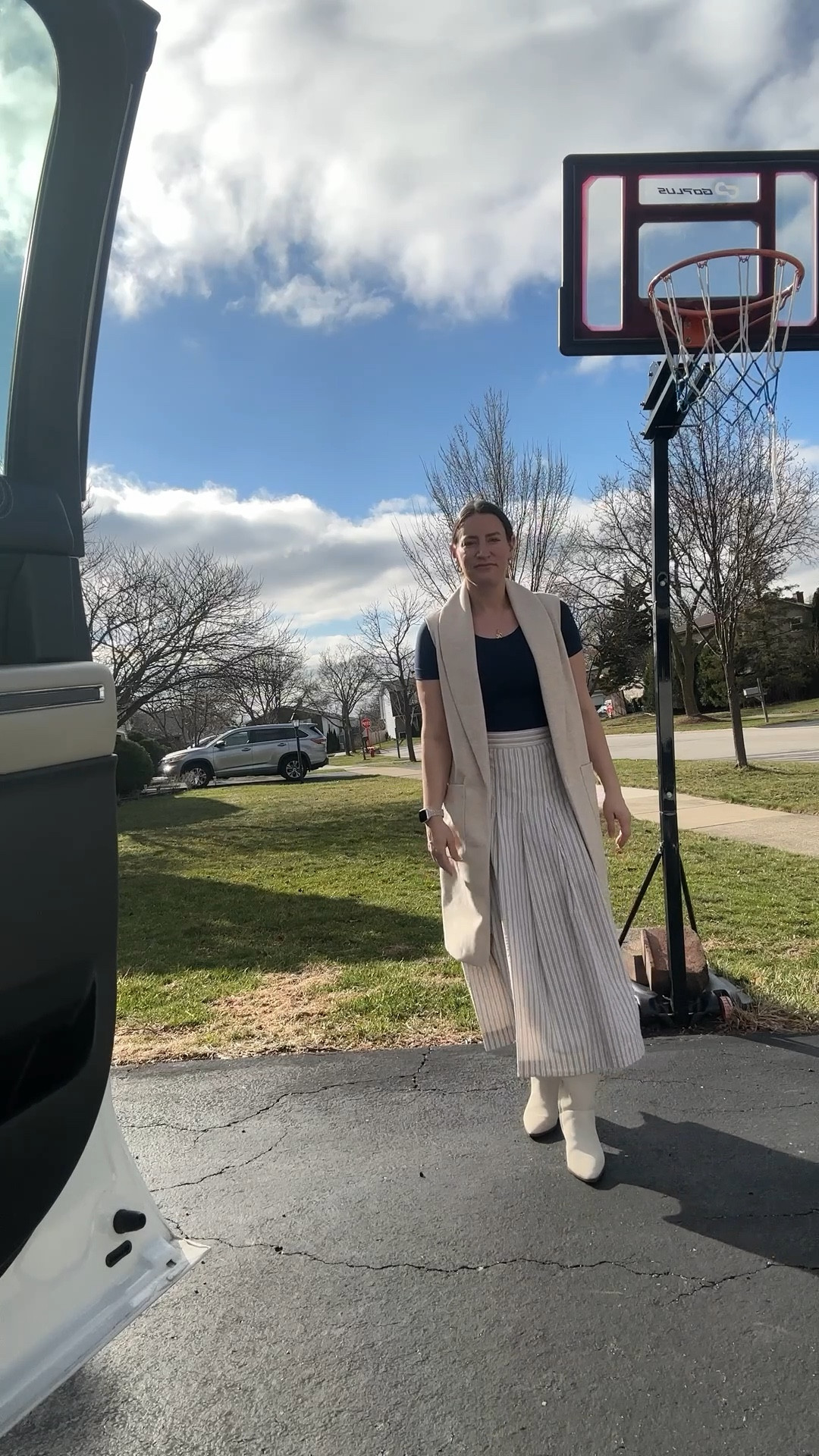 Spring Friday Service 

A sunny, brisk spring morning for Friday church service. A layered skirt, knee high boots, classic heavy weight tee, and wool blend vest was perfect for keeping me the right temp. 

I pulled the blue stripe with the blue tee. The cream stripe with the boot. And the tan/dark ivory with the vest. 

#LTKootd #LTKOver40