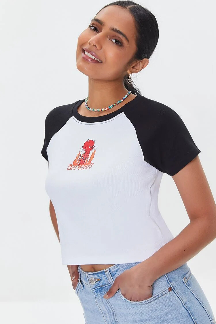 Hot Stuff Graphic Baseball Tee | Forever 21 (US)