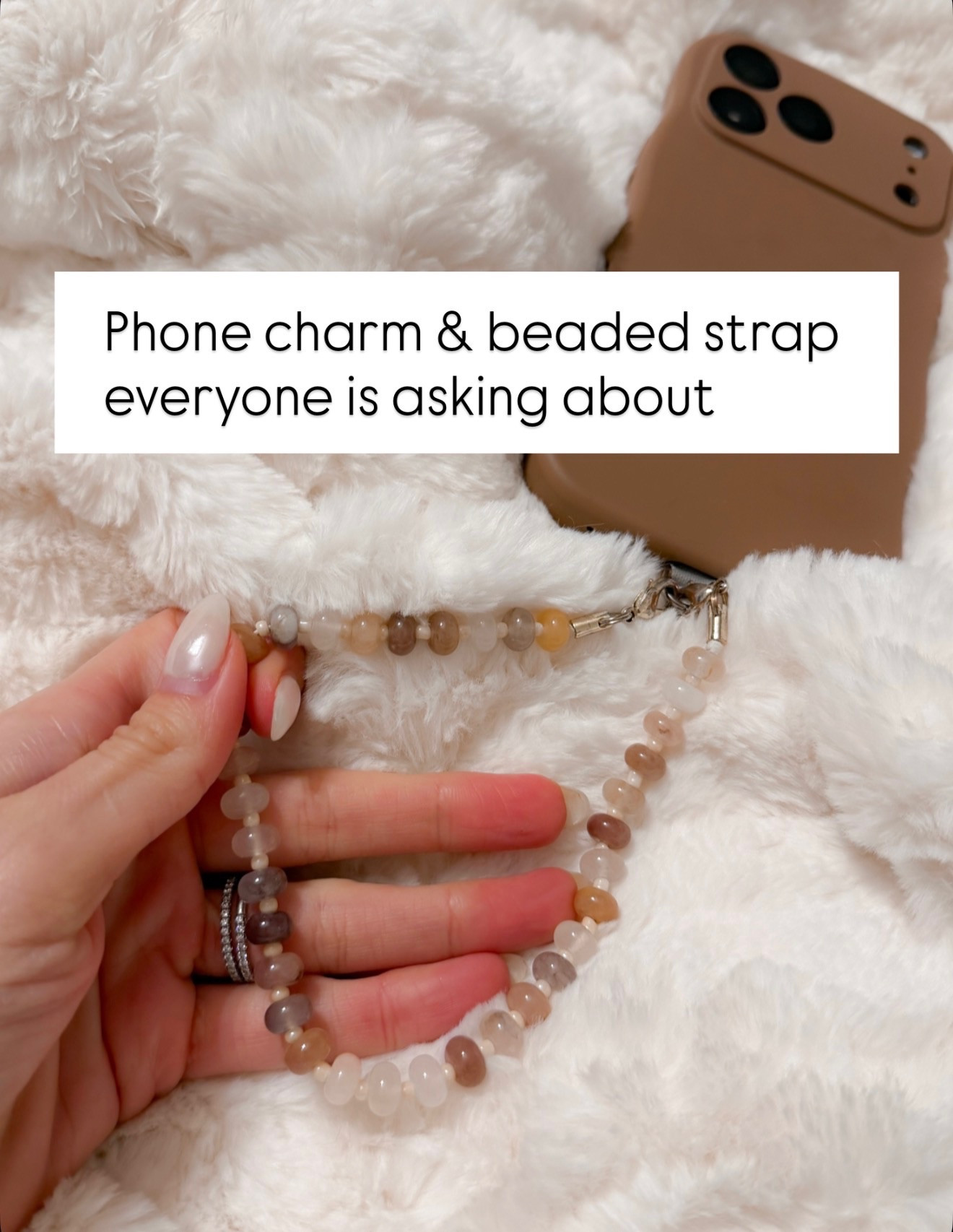Phone charm beaded strap phone must haves mom approved find everyday essentials Annabrstyle 

#LTKmomlife #LTKOver40 #LTKdayinmylife