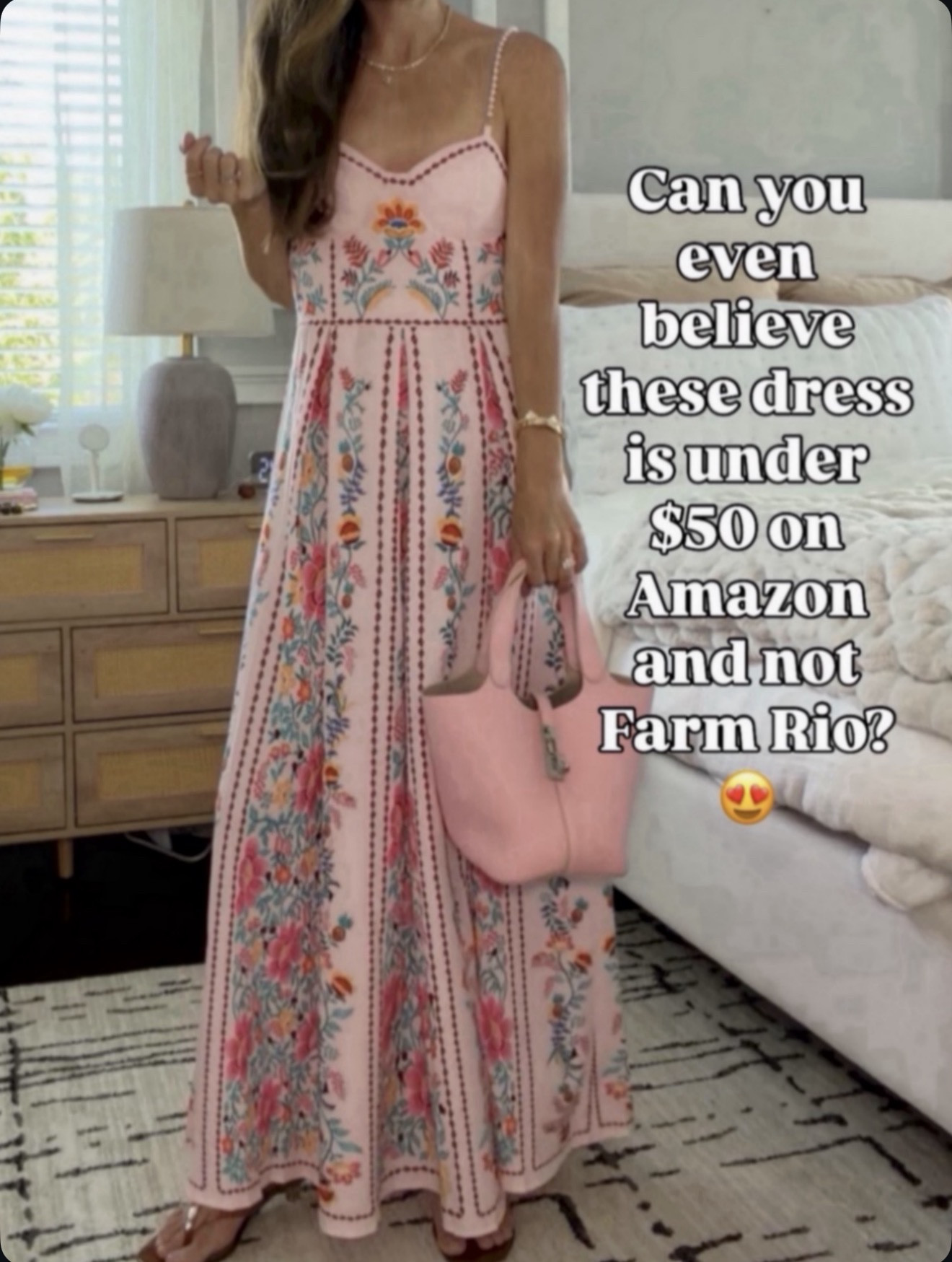 Can you even believe this dress is under $50 on Amazon and not farm Rio? ￼

#LTKOver40 #LTKSeasonal #LTKgrwm