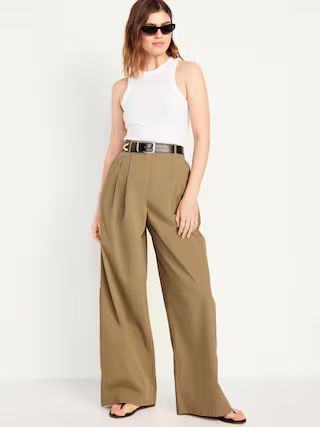 Extra High-Waisted Super Wide-Leg Taylor Trouser Pants | Old Navy (US)