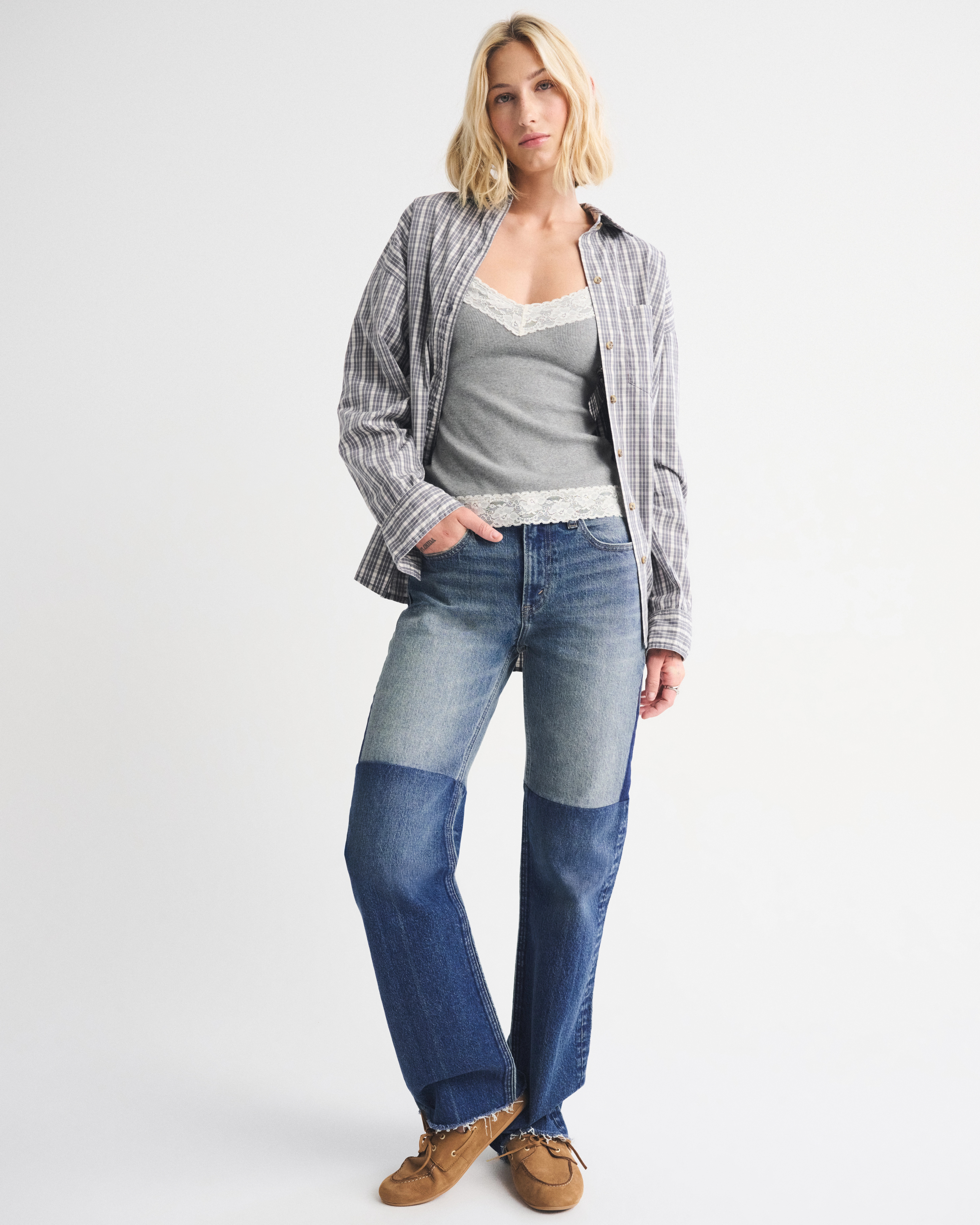 High Rise 90s Relaxed Reworked Jean | Abercrombie & Fitch (US)