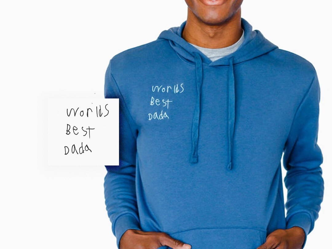 Unisex Personalized Hooded Sweatshirt, Kid Art Work Sweatshirt, Gift for Mom, Gift for Dad, Dad G... | Etsy (US)