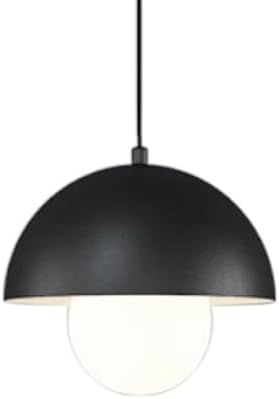E27 Light Source Single-Head Chandelier, Industrial Style Wrought Iron Pendant Lamp Shade, Flush ... | Amazon (US)