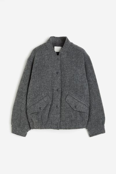 Wool-blend Bomber Jacket | H&M (US + CA)