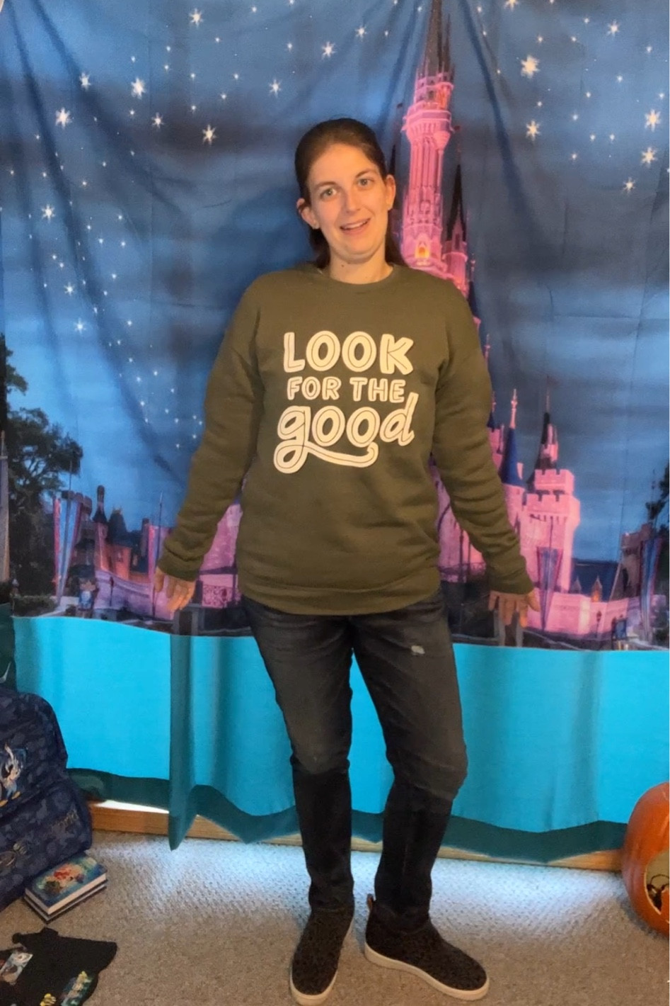 November 6th outfit. Look for the good sweatshirt from happiest tees on earth!

#LTKfit #LTKstyletip
