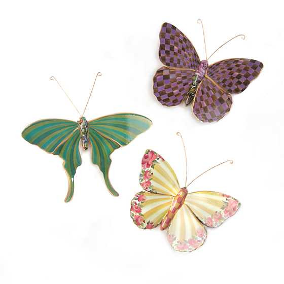 Butterfly Trio Wall Decor - Field | MacKenzie-Childs