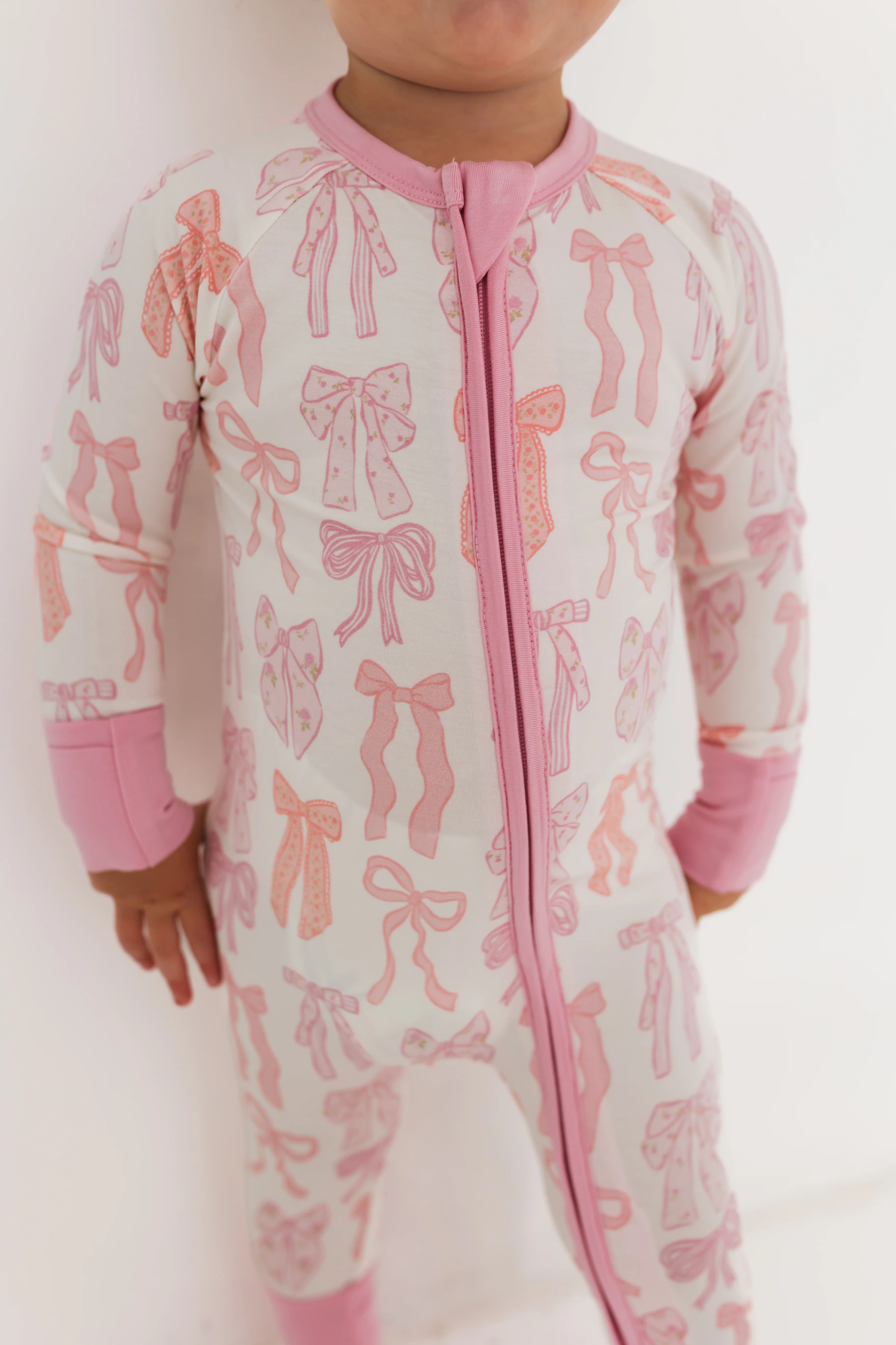 Spring Floral Bows Zipper Romper | In My Jammers