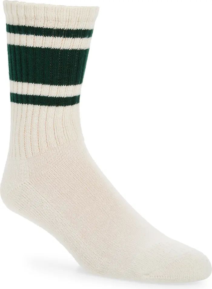The Mono Stripe Cotton Blend Crew Socks | Nordstrom