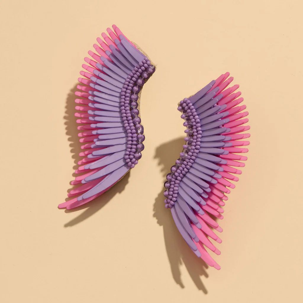Midi Madeline Earrings Purple Pink | Mignonne Gavigan
