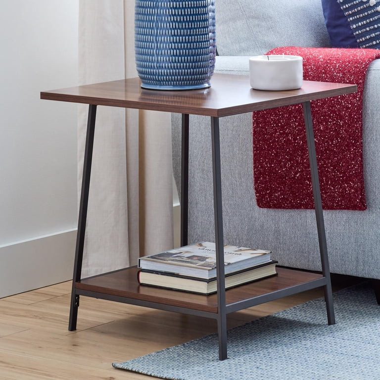 Gap Home Wood and Metal Side Table, Medium Oak | Walmart (US)